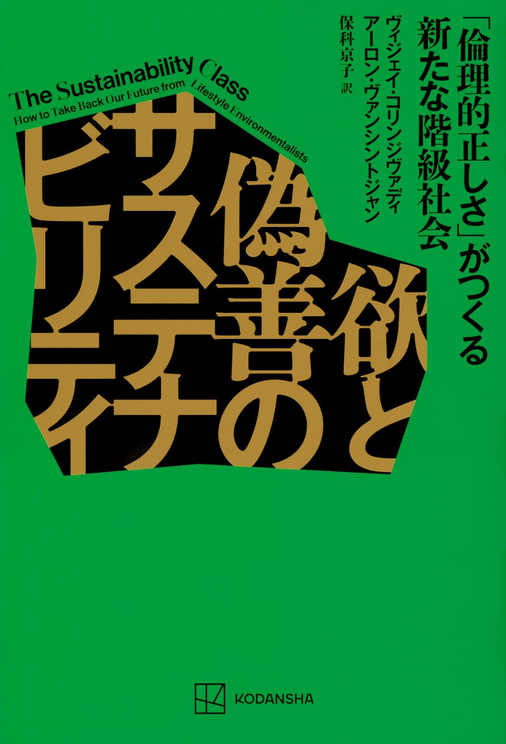 サステナビリティに関する書籍 倫理的正しさから生まれる新たな階級社会を考察する 社会学 経済学 現代社会論 単行本