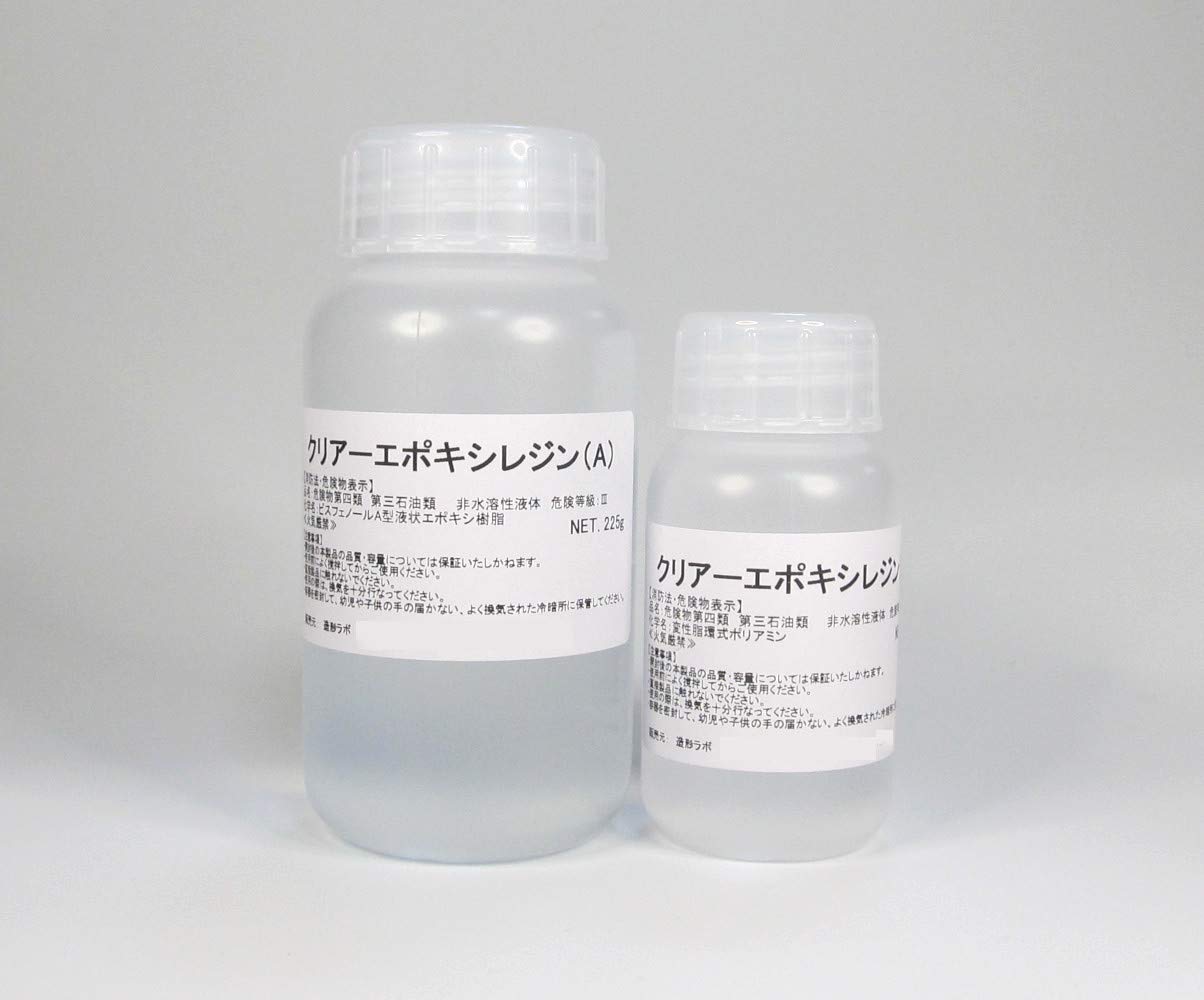 ・内容量:300g ・タイプ:室温硬化型2液性エポキシ樹脂 ・混合比:A液とB液 3:1(重量比) ・硬化時間:8-10時間(25℃環境下) ・推奨使用温度:25℃前後
