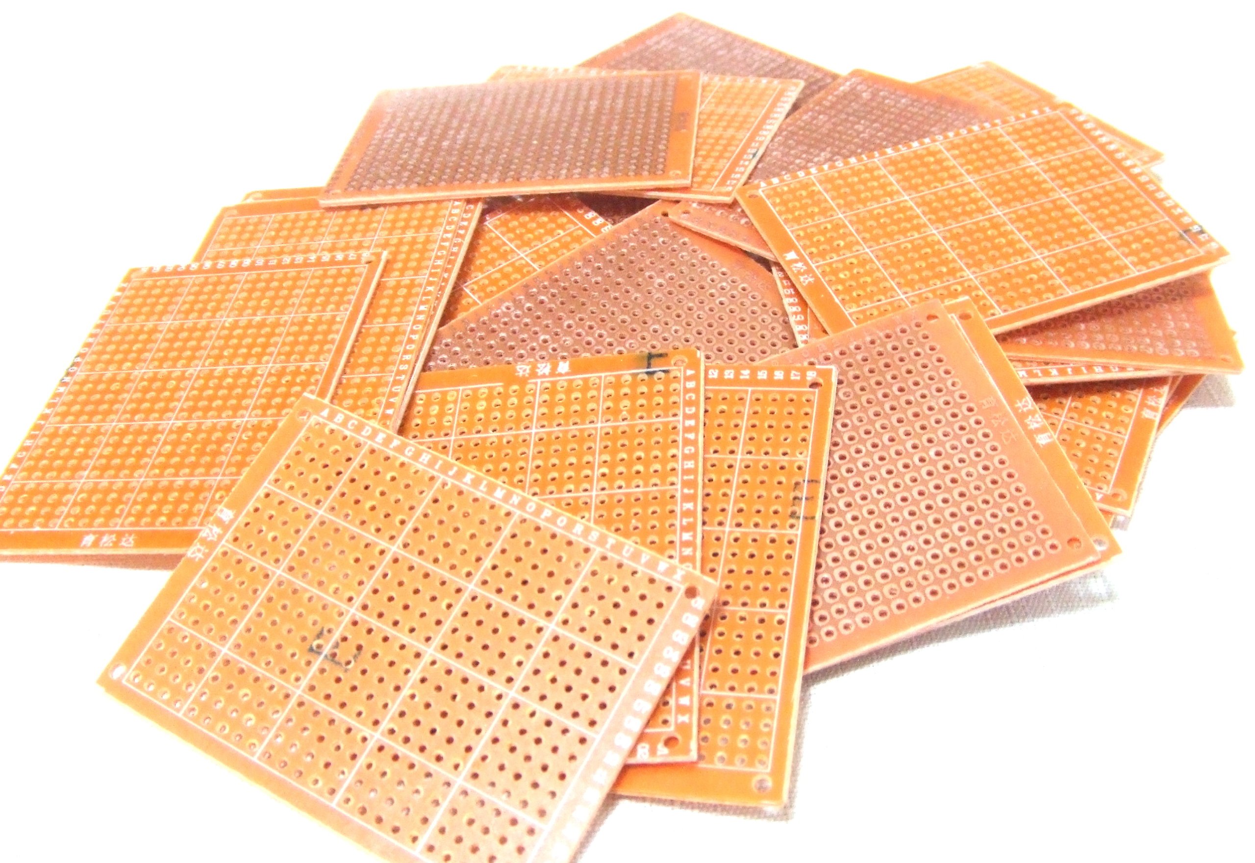 FUJITSU - ユニバーサル基板 50mm×70mm 432穴 25枚セット 電子工作 パーツ 基板 DIY 電子回路 試作 配線 実験用 基盤