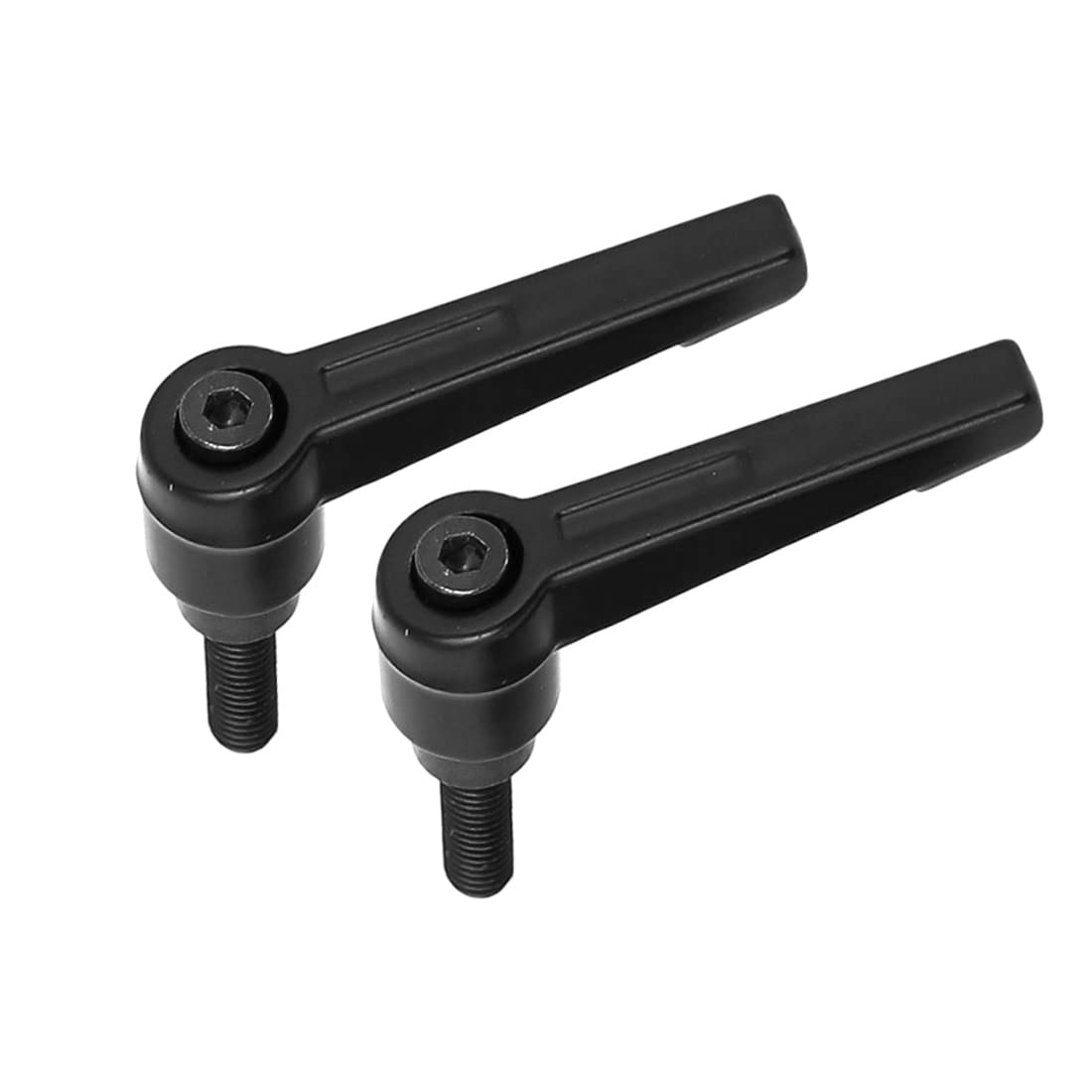 乐天商城 - クランプレバー 調節可能ハンドル 金属製 ブラック M6 20mm 40mm 46 x 55mm 67g 2個入り 機械 工具 パーツ