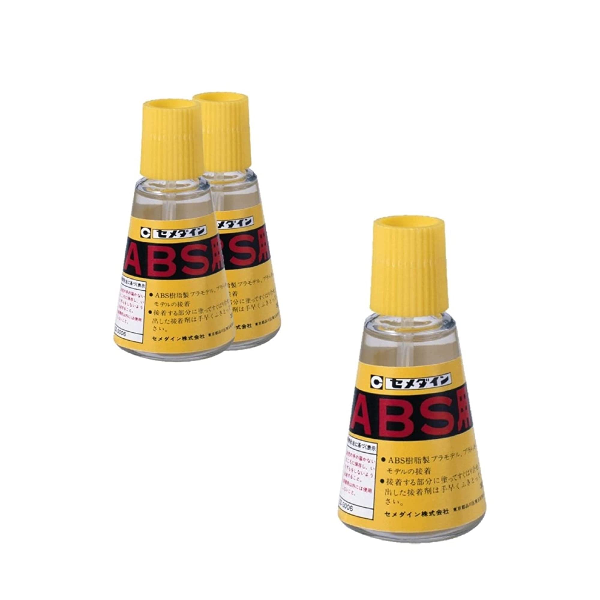 接着剤 クリアタイプ ハケ付 ABS樹脂用 30mL 3個セット 模型 工作 ホビー用