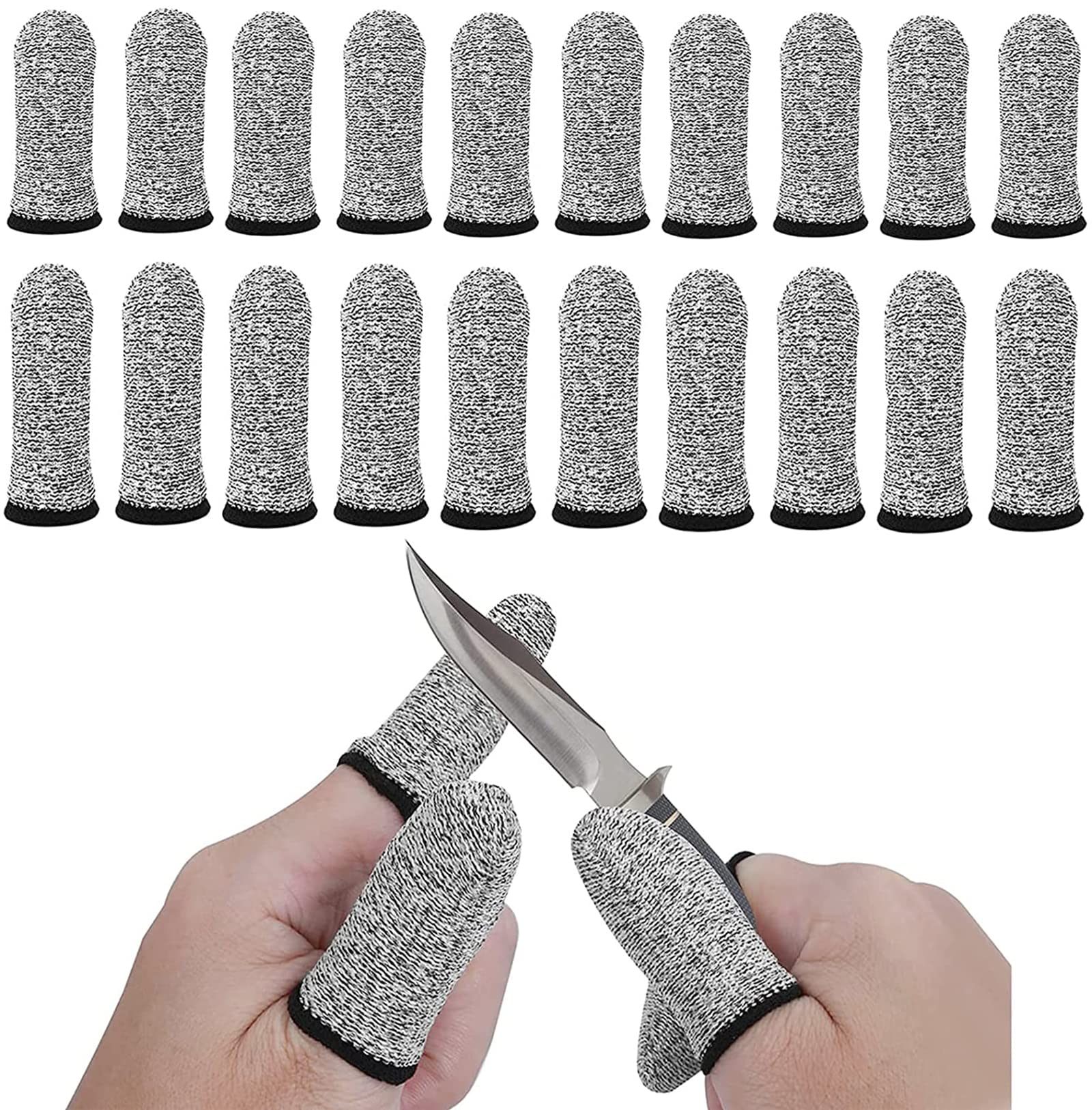 ・セット内容:20点セット(7cm×10個、6cm×10個) ・素材:HPPE素材 ・耐切創レベル:レベル5