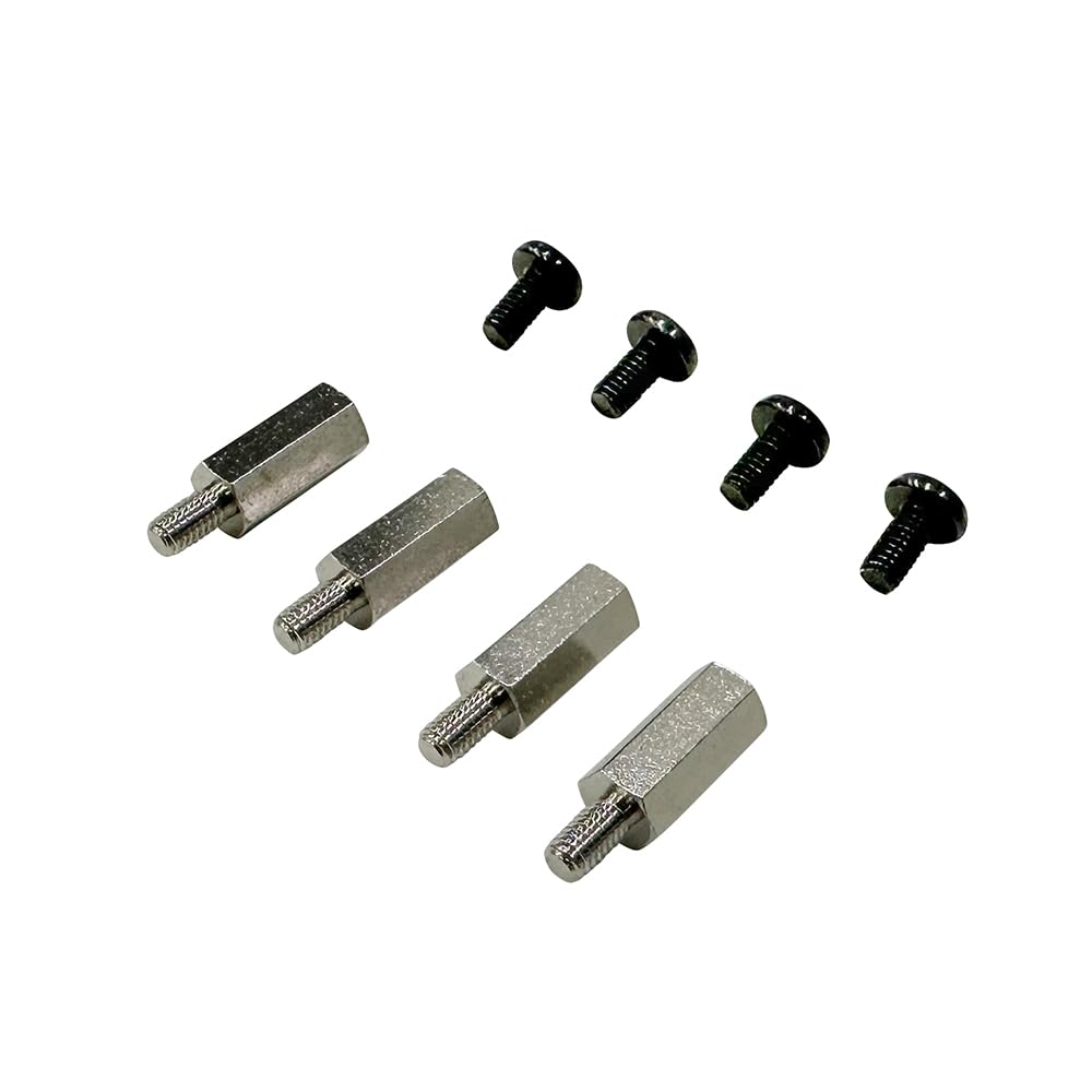 ・サイズ:横幅 約6mm×奥行 約8mm×高さ 約22mm ・重量:約25g ・付属品:スペーサー 4本、取付用ネジM4×8mm 4本 ・生産地:日本