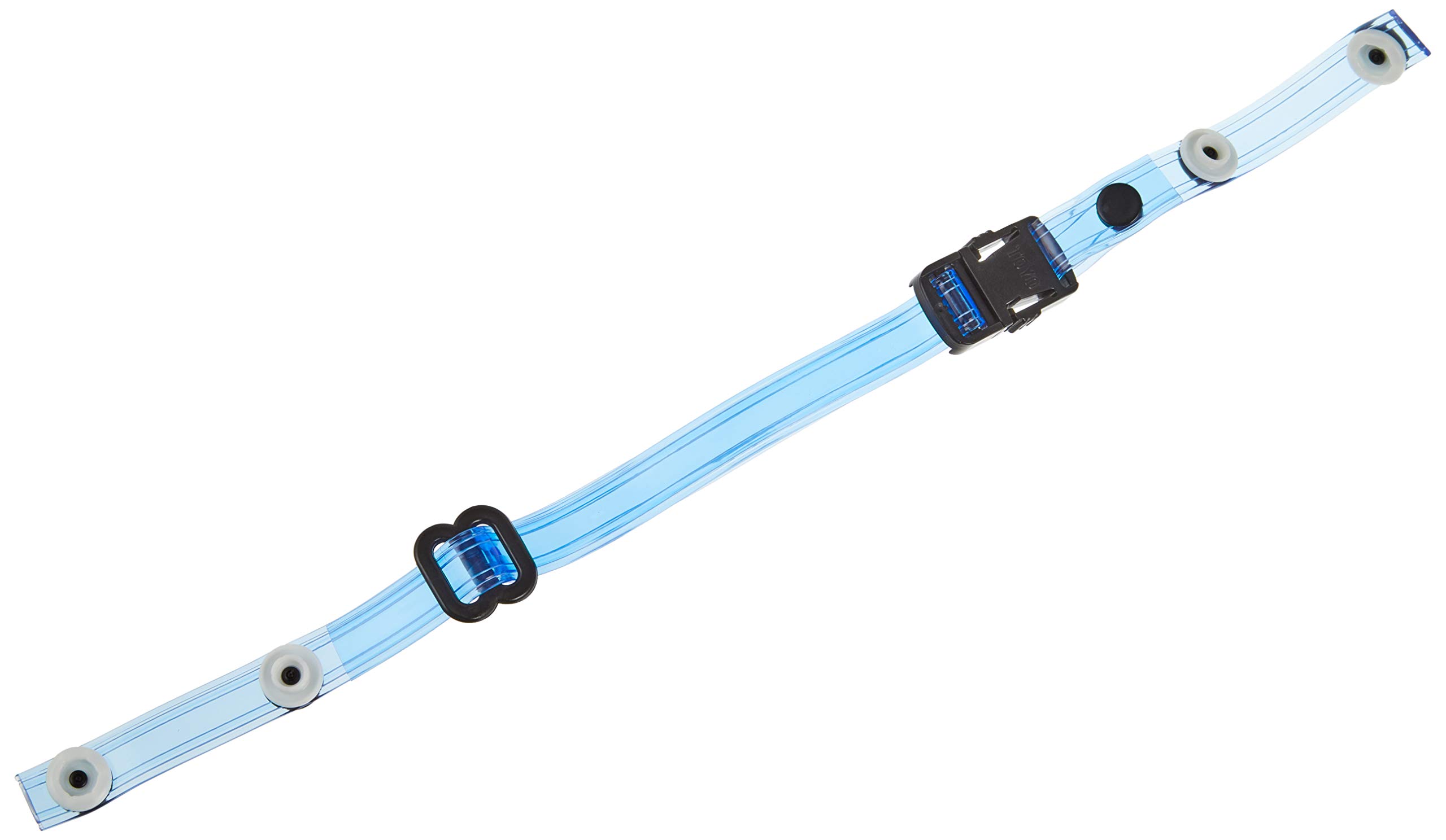 ・仕様:ワンタッチ式 ・カラー:ブルー ・幅:12mm ・用途:ヘルメット用 ・品名:下アゴヒモ