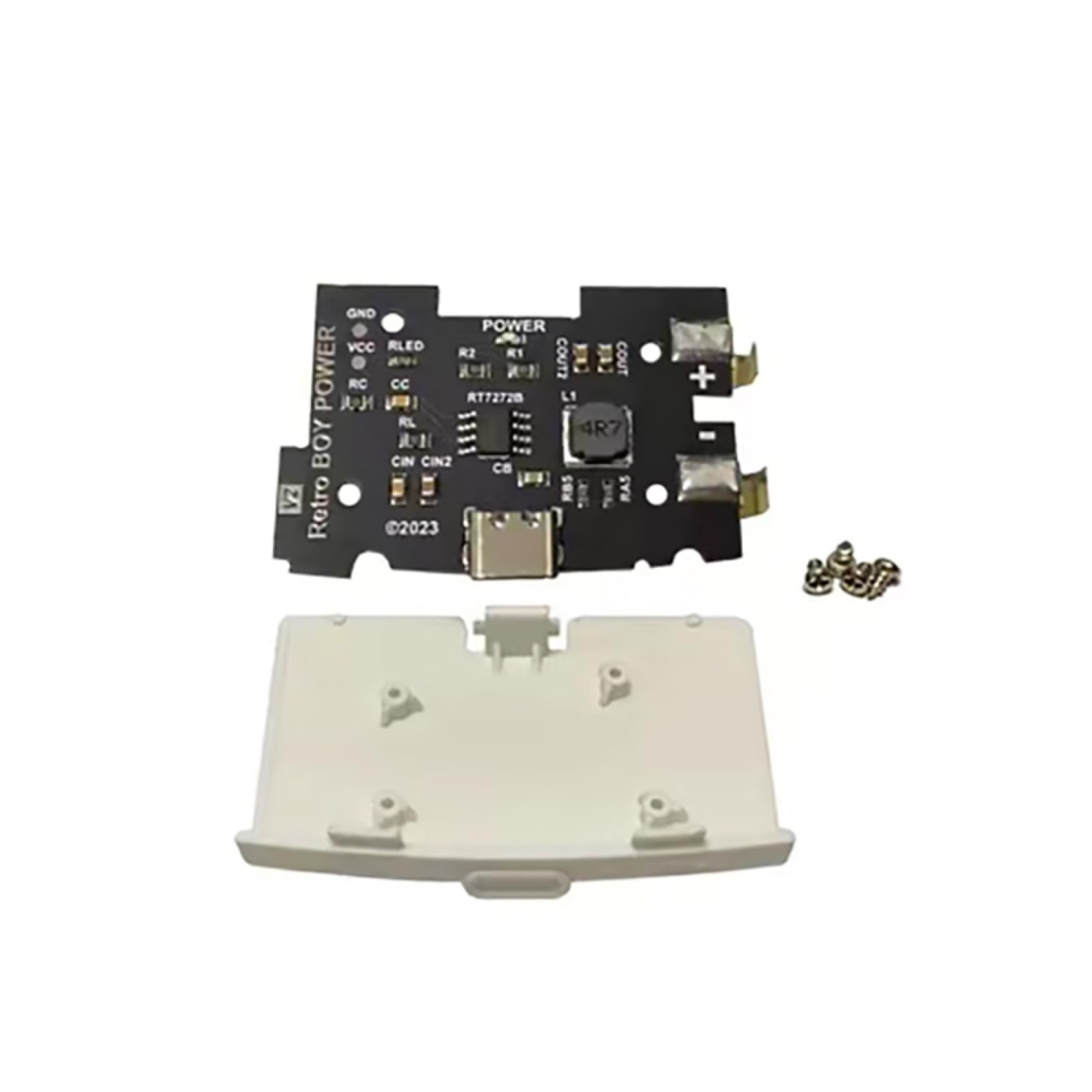 ゲームコンソール用 電源ボード USBタイプC スロット 換装パーツ 背面カバー 交換用 修理部品 メンテナンス用品