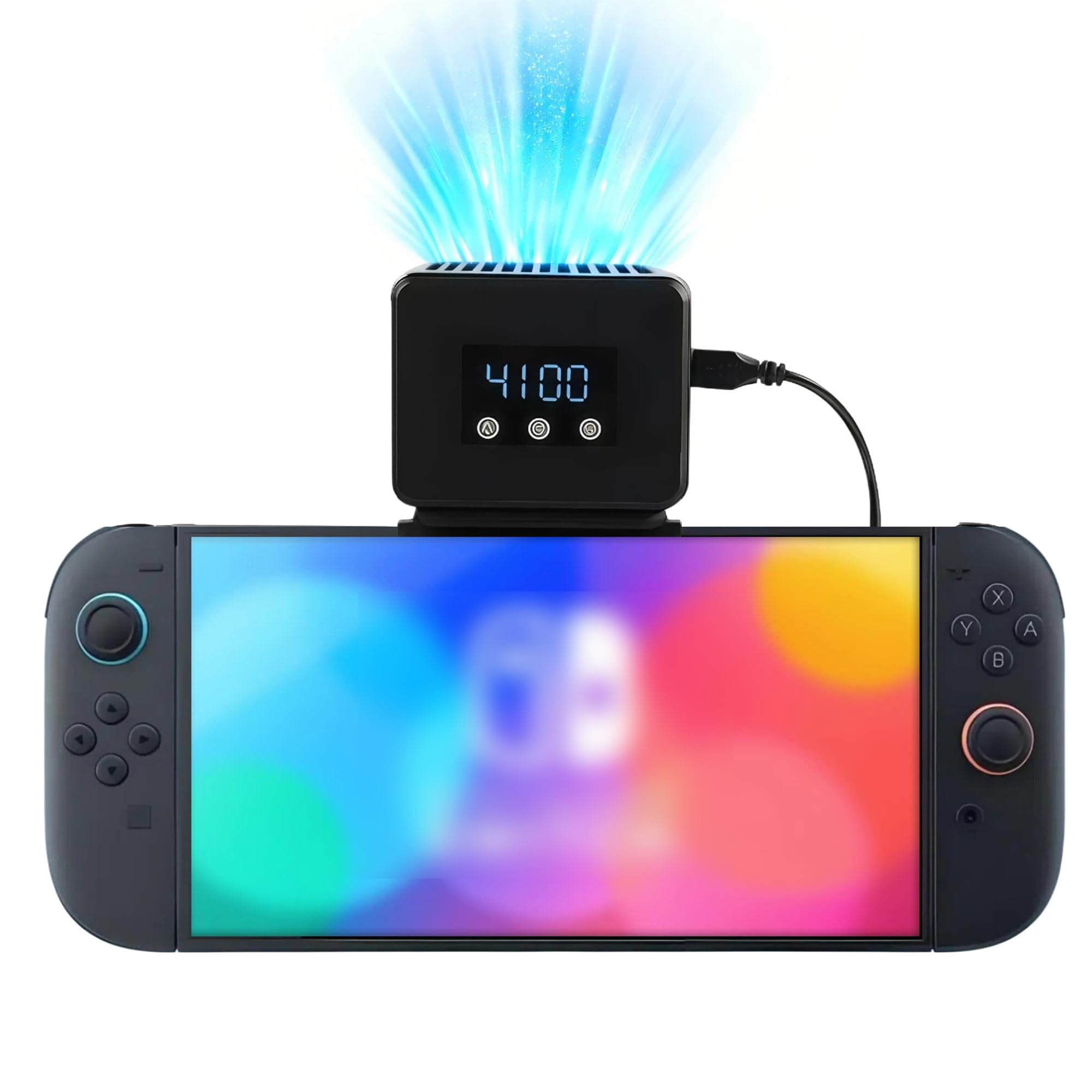 ゲーム機用冷却ファン 冷却クーラー 風量調整 温度表示機能付き 共用モデル 冷却ファン 冷却クーラー 熱対策 冷却グッズ