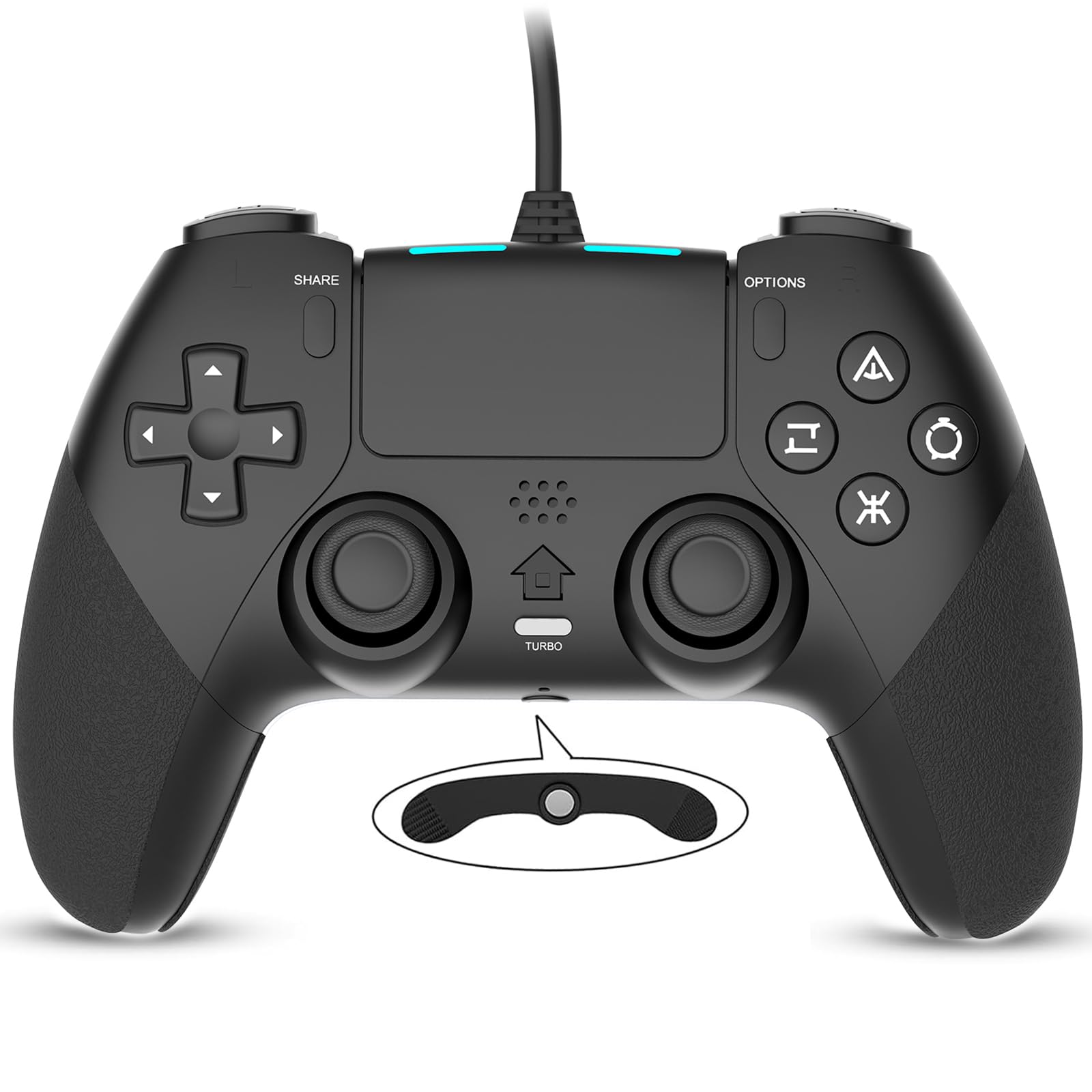 Rakuten - ゲームコントローラー 有線 ゲームパッド PC対応 周辺機器 ブラック