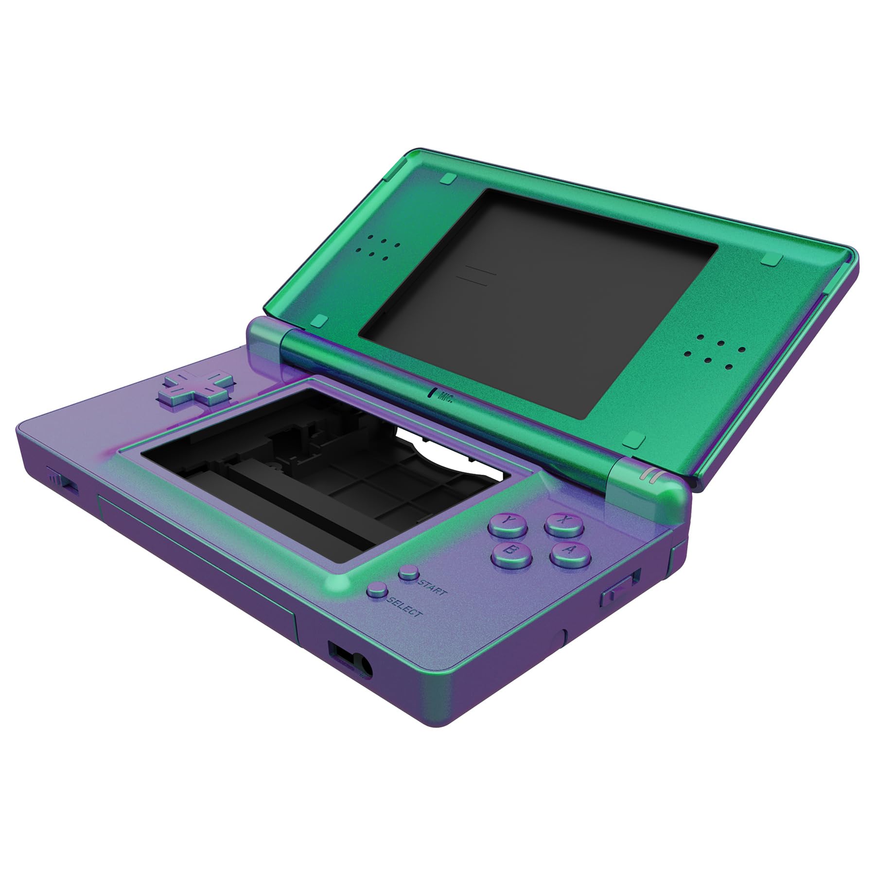 携帯ゲーム機用 交換シェル ボタン スクリーンレンズセット 組み立て式 カスタムパーツ 互換品 ABSプラスチック製 透明 スタイラスペン ドライバー付き
