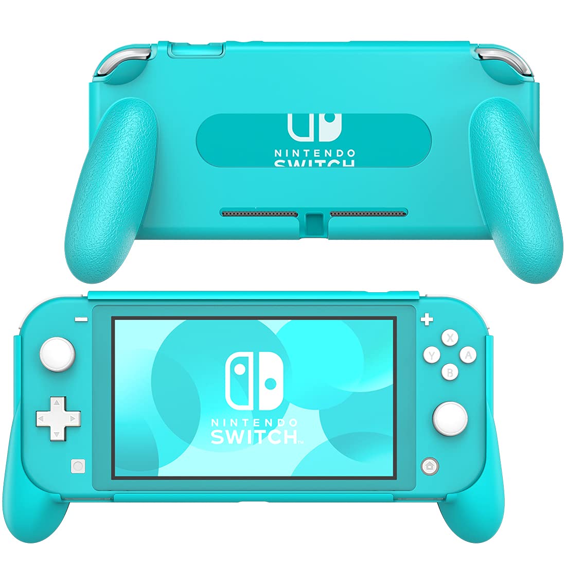 ゲーム機用グリップカバー スイッチライト対応 保護ケース 耐衝撃 スタンドホルダー 人間工学設計 滑り止め 軽量 着脱簡単 ブラック