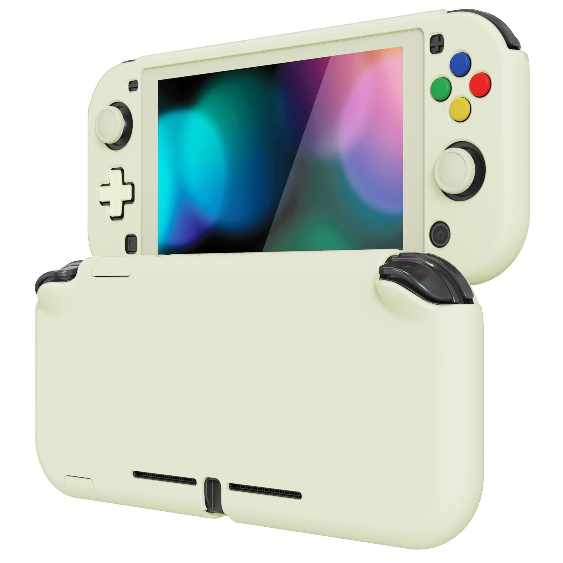ゲーム周辺機器 保護ケース ハードカバー 画面保護フィルム付き 衝撃吸収 傷防止 装着簡単 脱着可能 滑り止め PC素材 ホワイトボーダースクリーンプロテクター フロントカバー バックカバ