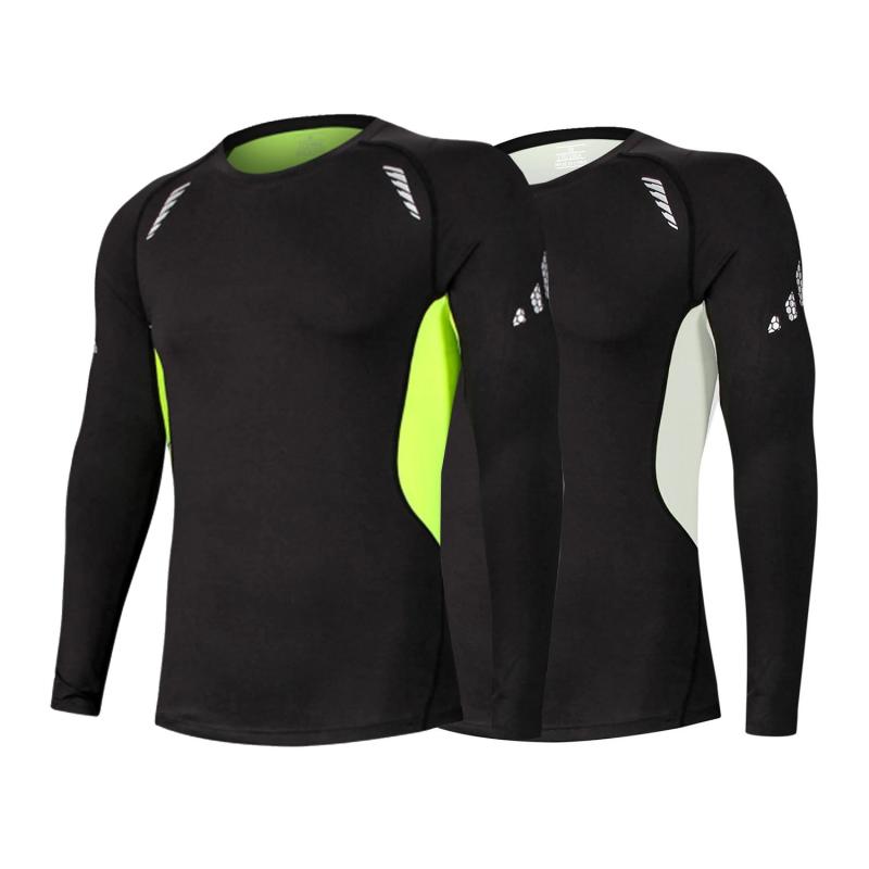 sillictor コンプレッション トップス メンズ 長袖 パワーストレッチ アンダー シャツ コンプレッション ウェア [UVカット + 吸汗速乾]