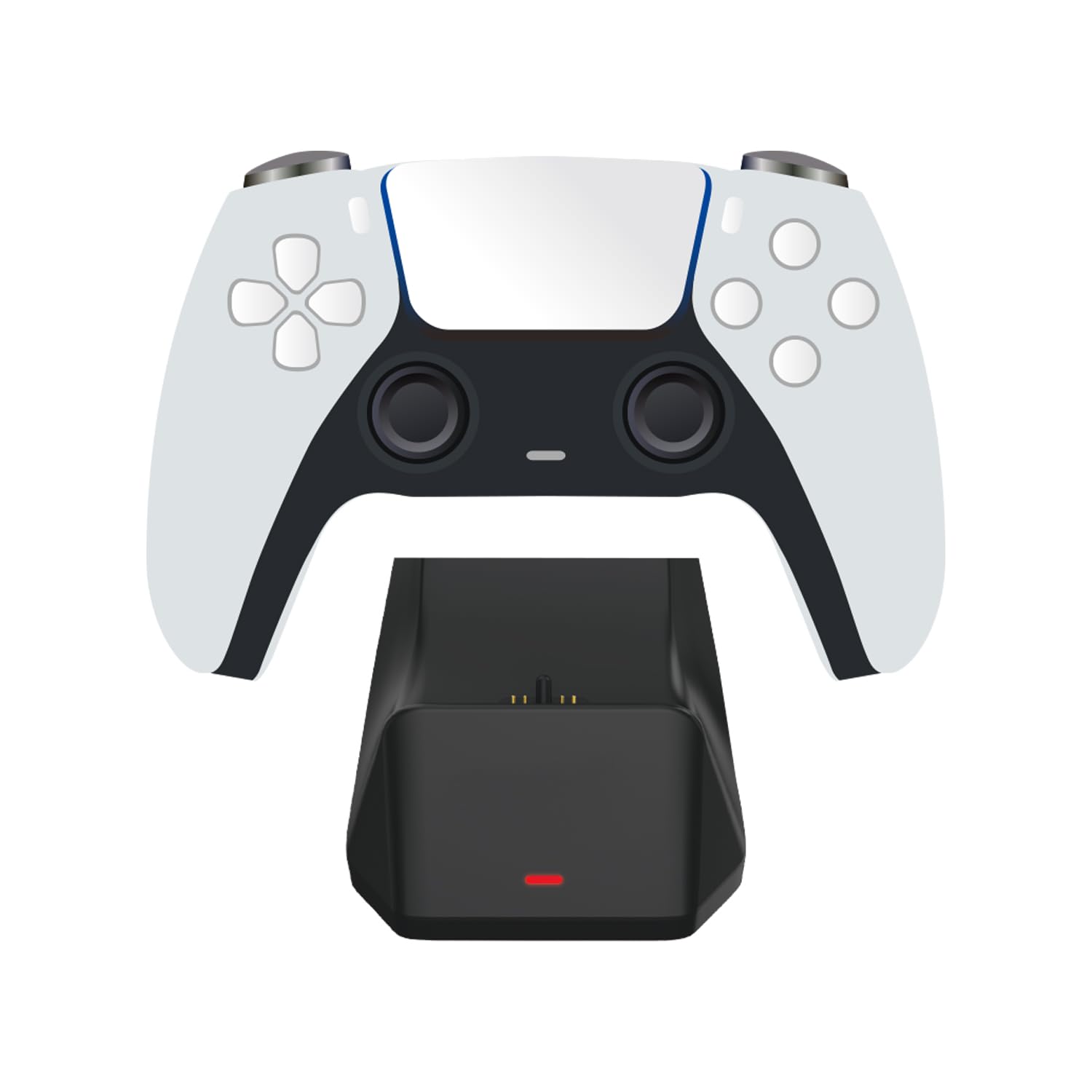 ・サイズ:9.8×7.1×13.7cm ・対応機種:PS5純正コントローラー ・定格出力:DC5V ・充電時間:約2時間(バッテリー残量0から満充電時) ・機能:滑り止めゴムパッド、過充電防止機能(バッテリー80%以上で電流自動調整)