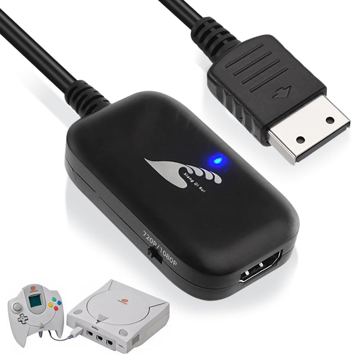 Midi Cable - HDMI変換コンバーター DC用 映像出力 接続アダプター ゲーム機周辺機器 変換器 変換ケーブル