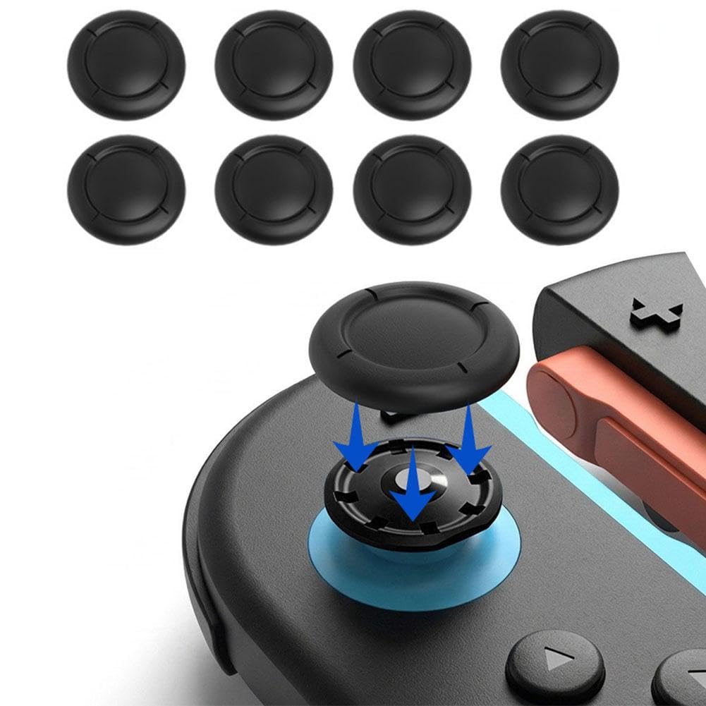 ・対応機種:Switch 2 ジョイコン ・セット内容:8個セット ・カラー:ブラック ・素材:TPE素材 ・機能:滑り止め、耐摩耗、スティック保護