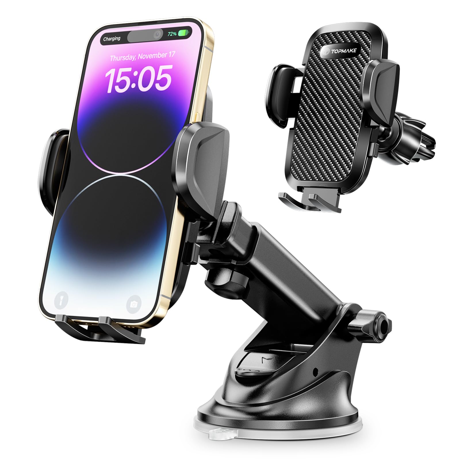 Buggy - 車載スマホホルダー 車用 スマートフォンスタンド 車載ホルダー スマホスタンド 固定 角度調整 自動車用 車内アクセサリー