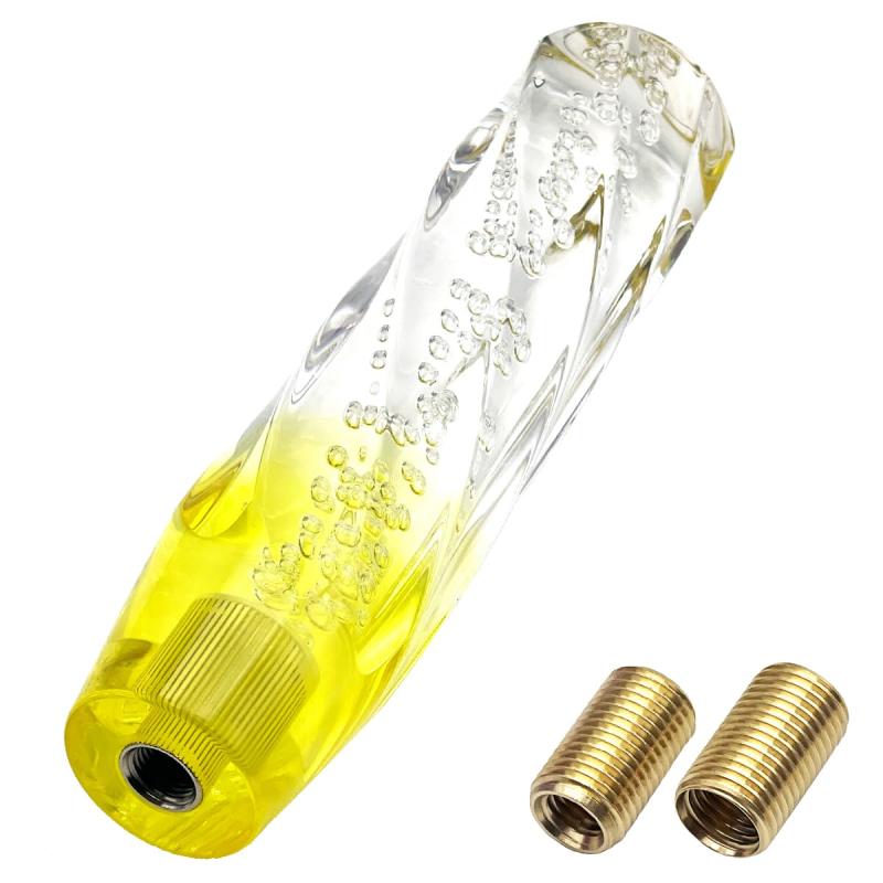 grooblue クリスタル シフトノブ 汎用 バブル レバー 10cm 15cm 20cm 100mm 150mm 200mm トラック デコトラ ハイエース グラデーション アダプター M8 M10 M12