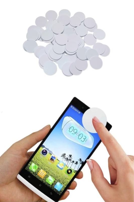 YFFSFDC NFCタグ NTAG215 コイン型カード NFCコイン 円形 直径25mm