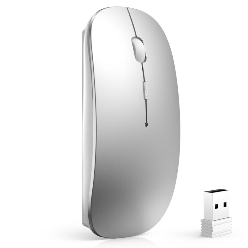 マウス Bluetooth Type-C充電式 ワイヤレスマウス 2.4GHz光学式 3dpi切替 静音 薄型 小型 無線マウス ..