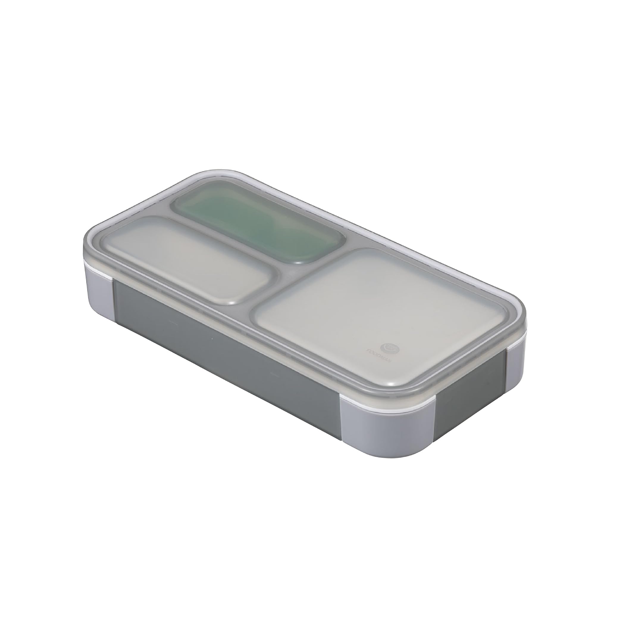 Lunch Boxes - 弁当箱 薄型 800ml 1段 仕切り付き 抗菌 食洗機対応 レンジ対応 おかずカップ付き 薄型弁当箱 フードマン 弁当 容器 ランチボックス