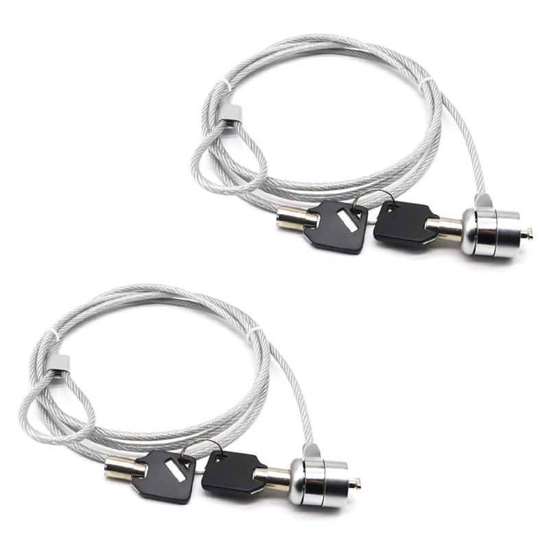 BTtime ピンシリンダー錠 ノートパソコン 盗難防止 1.2m タブレット パソコンワイヤー セキュリティー..