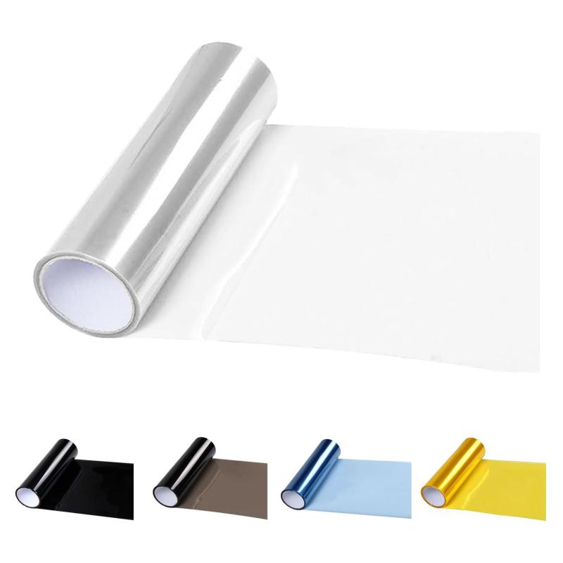 ヘッドライトフィルム プロテクションフィルム ヘッドライト 5色展開 30x120cm バイク/自動車用 ヘッド..