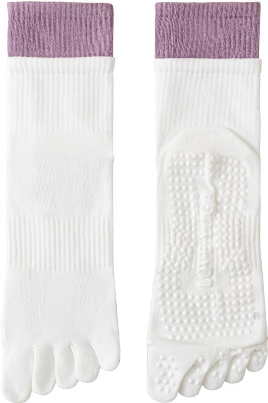 Monlyu ヨガソックス 5本指 滑り止め レディース ピラティスソックス ヨガ 靴下 抗菌防臭 ロング ピラティス スポーツ トレーニング グリップ ソックス すべりどめ ウェア 冷房対策 防寒対策