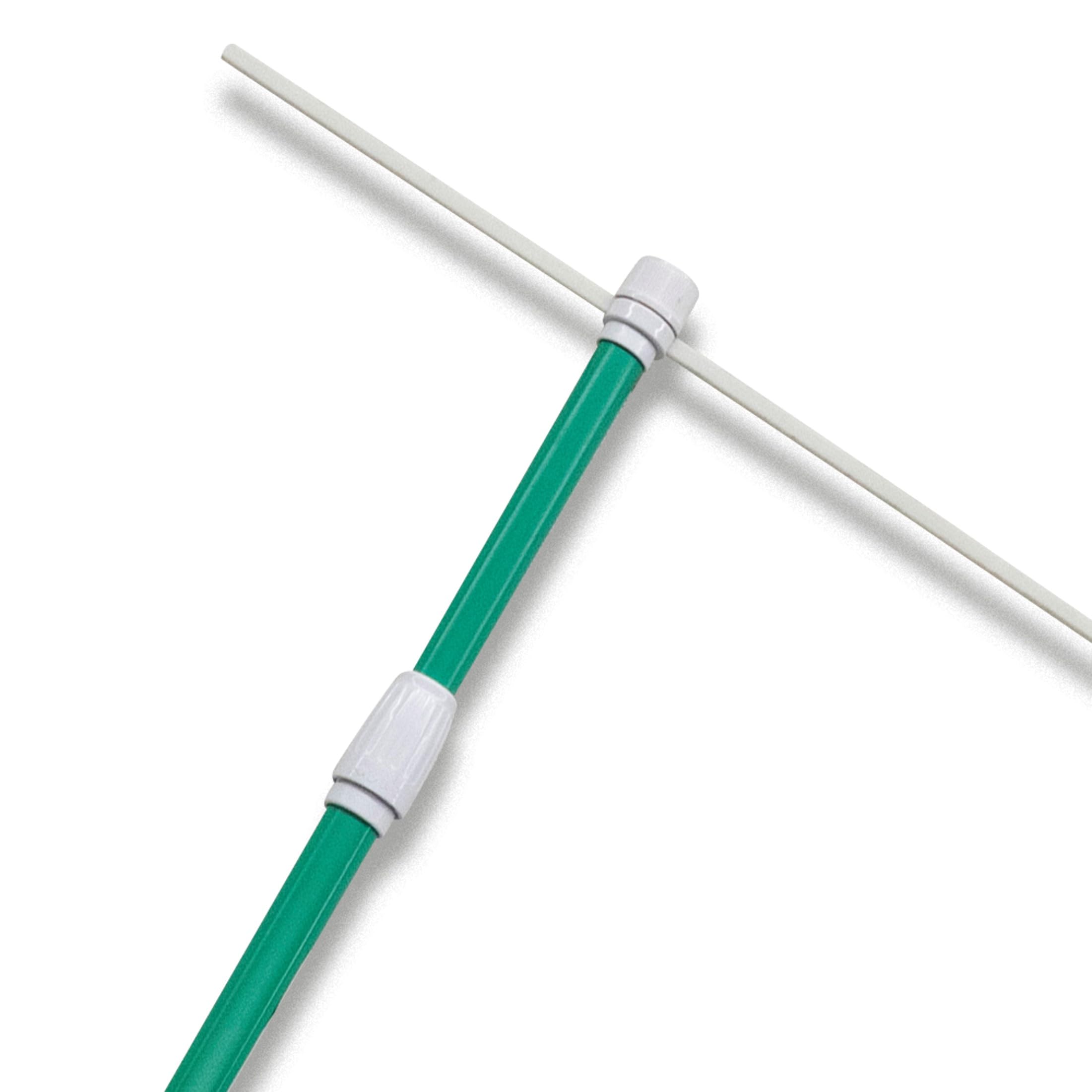 のぼり用ポール 2段伸縮 3m 黒 1600~3000mm 850mm 直径22mm 旗先 回転頭 ジョイン...