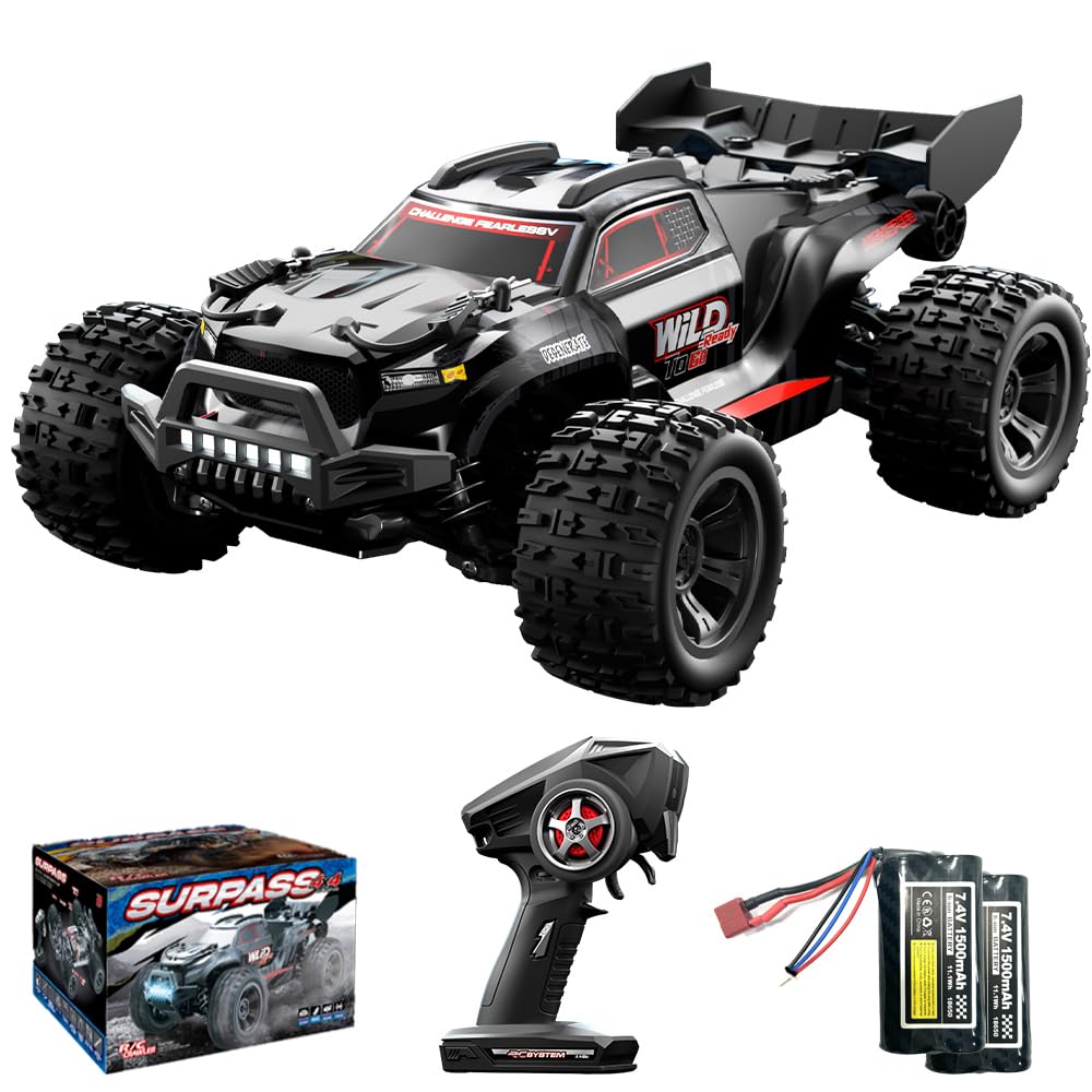 ラジコンカー オフロード 4WD 高速 電動 車 おもちゃ 1/18 四輪駆動 リモコンカー ...