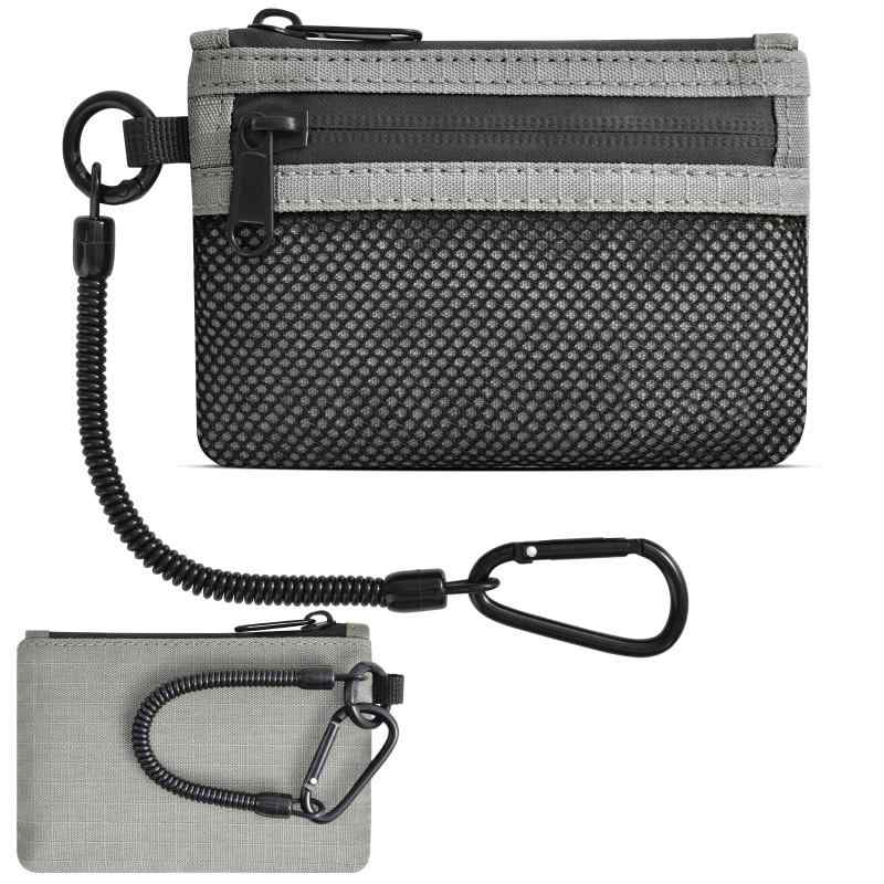 メンズ・レディース男女兼用 薄型防犯パスケース コイン・カード入れ付き ミニ 財布 スキミング防止 ト..