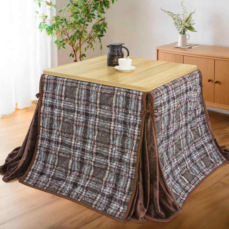 JEMA ハイタイプ こたつ布団 単品 ダイニングテーブル用 省スペース