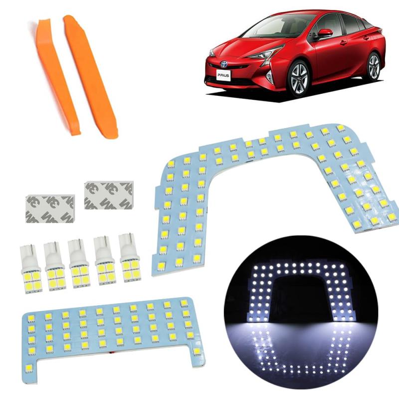 �ȥ西 �ץꥦ�� 50�� LED �롼����� PRIUS ZVW5 �����߷� 7�����å� LED 126ȯ �ۥ磻�� �ࡼ��롼�դʤ����� ������ ���ѹ����դ�