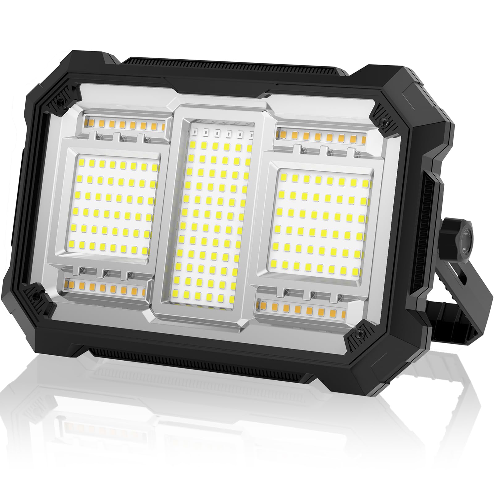 投光器 充電式 led 作業灯 400W 屋外 ワークライト 防水 非常用 磁気設計 フック付き 4つ点灯モード 無段階調光 キャンプ アウトドア 夜釣り 屋外照明 防災 停電対策 夜間工事 常備灯