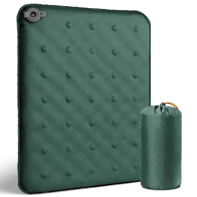 DTOETKD クッション アウトドア 【インフレータブル・厚さ5cm】厚手 エアクッション 座布団 一人用 高反発 超軽量 折りたたみクッション 持ち運び便利 スポーツ観戦 運動会 キャンプ用 収納袋