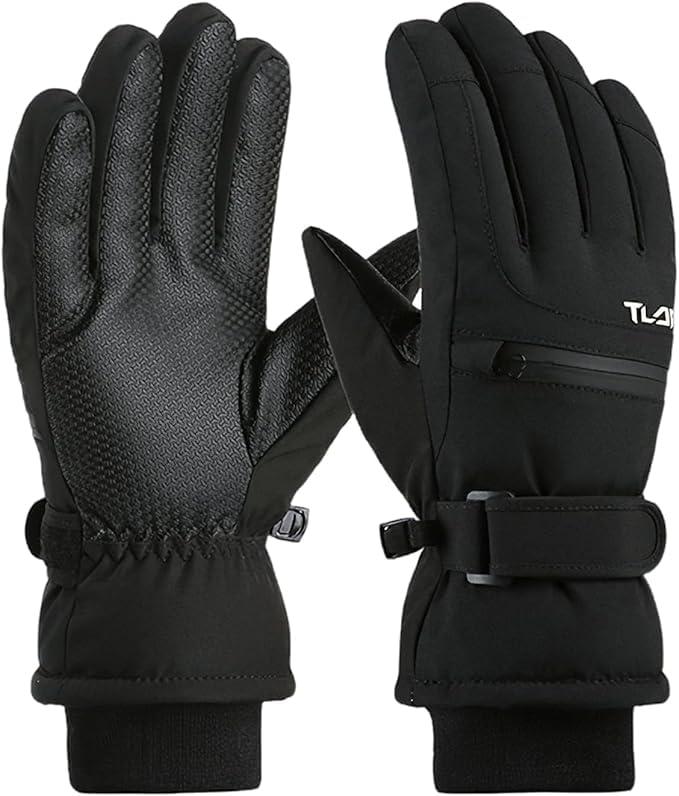 スキーグローブ メンズ 防寒手袋 スノーボードグローブ 防寒グローブ スポーツグローブ 防水 防風 防寒 滑り止め タッチパネル対応 紛失予防 収納用ポケット付き 保温 厚手 通気性クライミ(4.0)