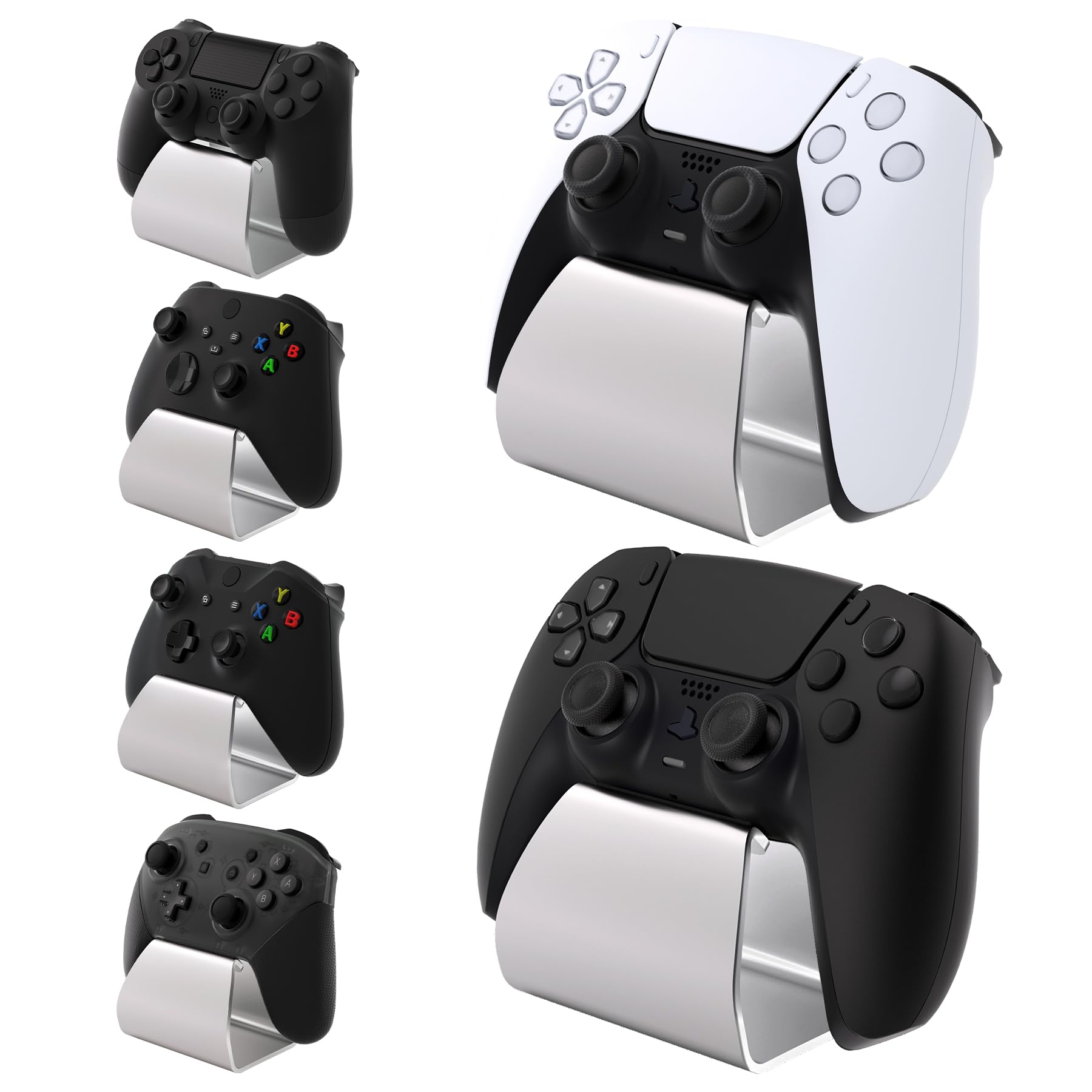 2個セット ゲームコントローラースタンド 収納スタンド アルミ製ディスプレイホルダー