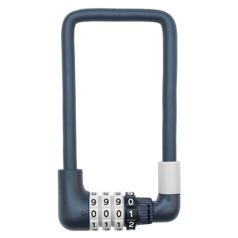 Fino 自転車 鍵 ロック バッテリーロック 30cm 可変式ダイヤル ライトブルー/ライトグレー/ライトピン..