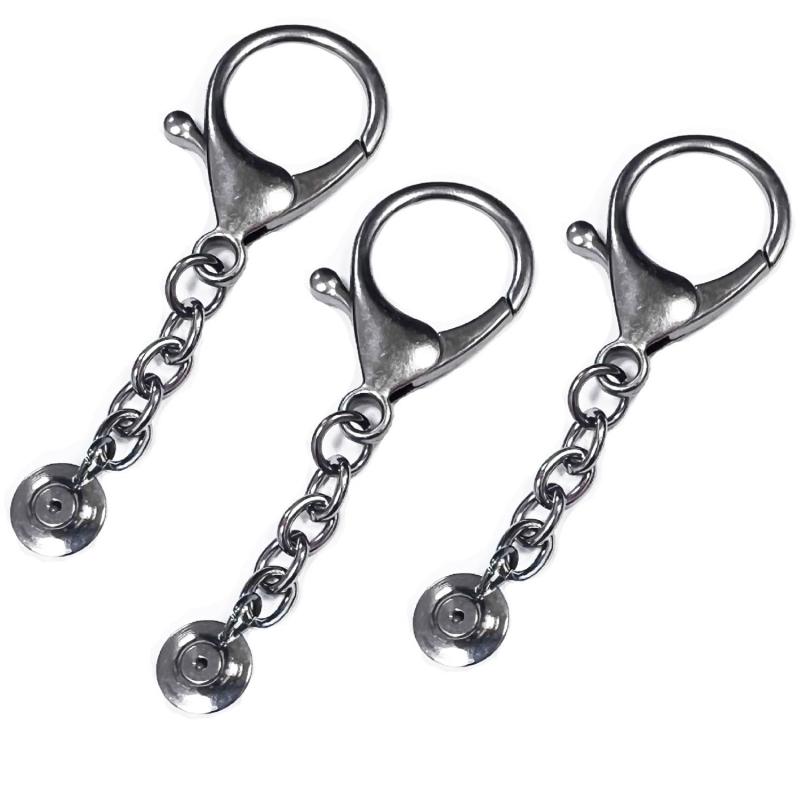 XuJJJJunB ピンバッジ キーホルダー 3個セット バッジ 展示 ピンバッジ 金具 ブローチ改造 バッグ用ア..