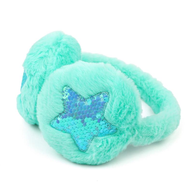 [Soxbang] キッズ イヤーマフ 耳あて 防寒防風 ふわふわ 可愛い星 耳カバー スーパーソフト 女の子 男の子 通学 通園 秋冬 3-12歳