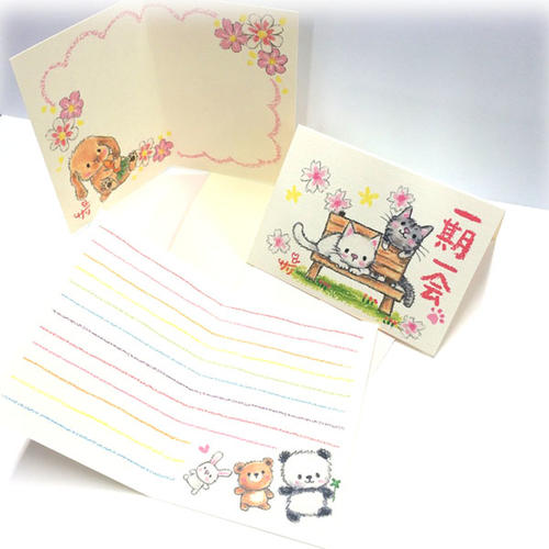 絵描きサリー メッセージカード《SAMC-09》【感謝のキモチでいっぱいです/インコ（鳥）】【【追跡可能メール便可】