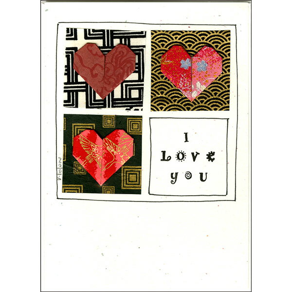 Vicki Bolen　メッセージカード【I LOVE YOU】《VB-09》【追跡可能メール便可】