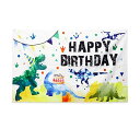 バースデー タペストリー 誕生日 飾り付け 恐竜 誕生日 フォトポスター 写真背景 バースデー 飾り シンプル おしゃれ おうちスタジオ Happy Birthday パーティー 男の子 子供