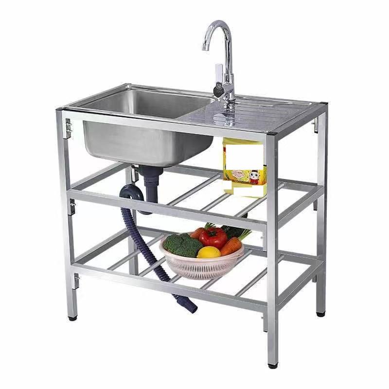 流し台 屋外 シンク ステンレス 蛇口 深型 流し台シンク 作業台 台所 キッチン ガーデンシンク 下棚 家庭用 屋外用 キャンプ