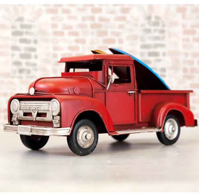 ブリキのおもちゃ ヴィンテージカー[Surf Truck]RED [2]