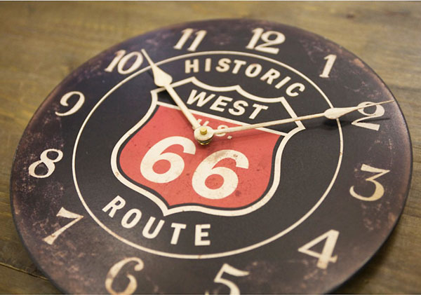 レジェクション カフェクロック [ROUTE66]ルート66 ブラック