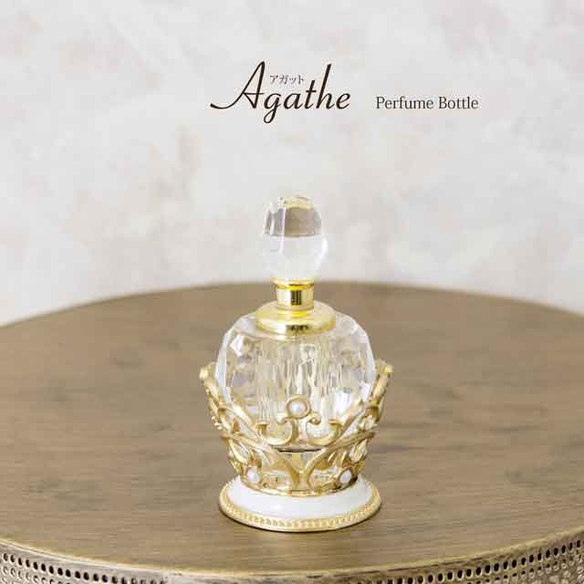 Agathe アガット パフュームボトル 095 Gold Paint White