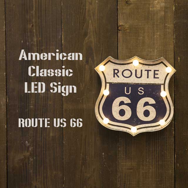 American Classic LED Sign ROUTE US 66