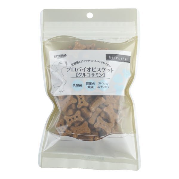 ナチュラルハーベスト 　プロバイオビスケット（グルコサミン）80g 犬　おやつ　関節　グルコサミン　..