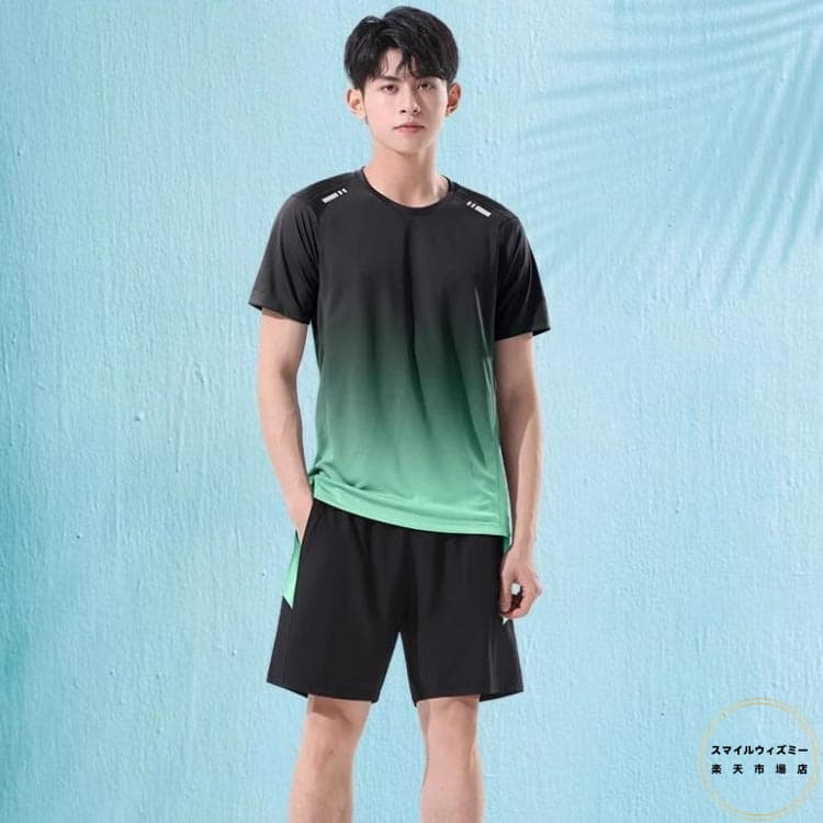 サーフパンツ ラッシュガード メンズ 水陸両用 上下セット 半袖 レギンス 長袖 3点セット スポーツウェア フィットネス水着 速乾 UVカット 紫外線対策 水着 大きいサイズ スポーツ サーフィン