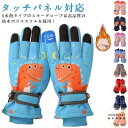 キッズ 保温 冬 防寒手袋 ジュニア スキーグローブ 子供 タッチパネル対応 5本指 スノボ スキー手袋 撥水加工 雪遊び 滑り止め 暖かい スノーグローブ 自...