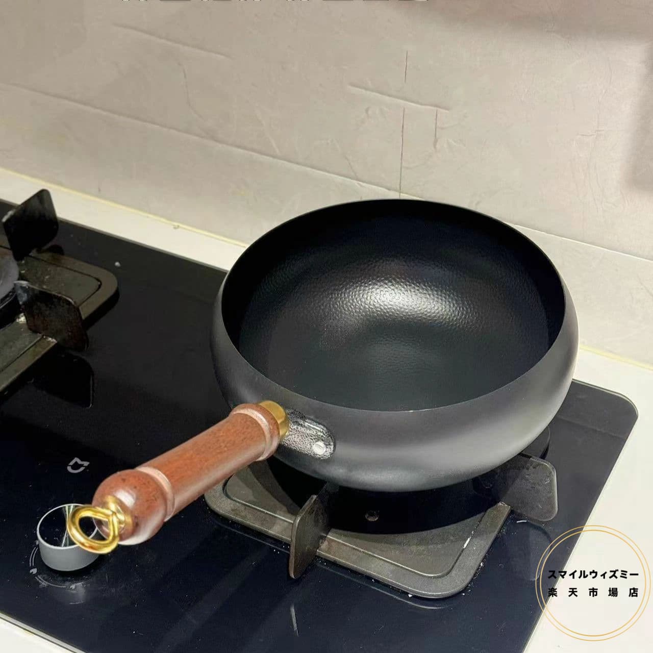 中華鍋 深型 鉄制 深型フライパン 炒め鍋 24cm 28cm 木蓋付き ガラス蓋付き 揚げ物、炒め物、肉料理など調理可 深型 コーディ くっつきにくく手入れ簡単 煮物 カレー シチュー